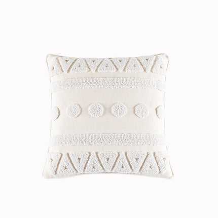 Nordic Beige Tufted Geometric Cushion - 4 designs