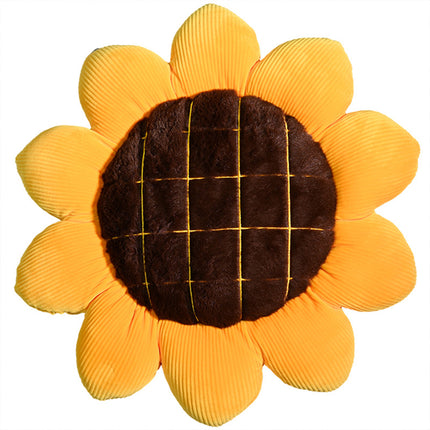 Sunflower Plush Cushion | Soft Flower Sofa Pillow