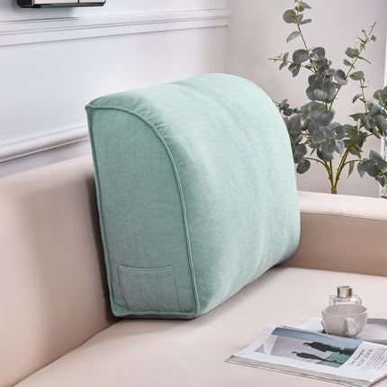 Supportive Backrest Pillow – Elegant Comfort in Smokey Grey, Luxury Blue and Pink