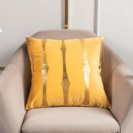 Golden Stripe Cushion Cover – 45x45cm in Beige or Brown