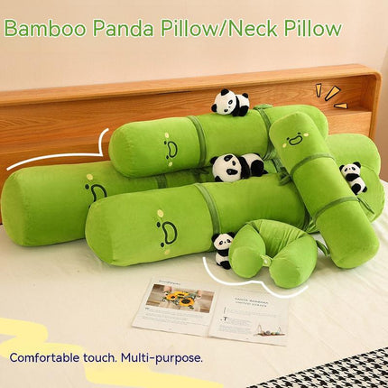 Bamboo Pipe Panda Long Cylindrical Support Pillow  🐼🎋