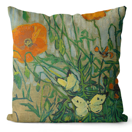 Art Oil Painting Cushion Cover – 45x45cm Scenic Designs