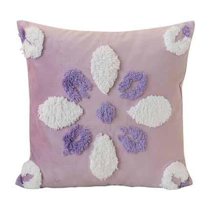 Nordic Style Tufted Cushion with 3D Geometric Patterns