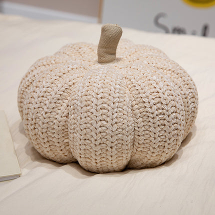 Small Pumpkin Sofa Cushion – Caramel 30cm Autumn Decorative Pillow