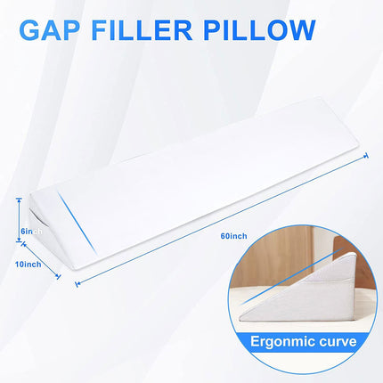 Triangle Wedge Pillow with Side Pocket