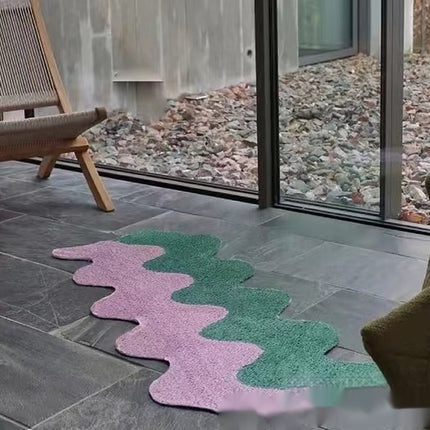 Flocking Bedroom Bedside Strip Master Bedroom Living Room And Bathroom Plush Mats