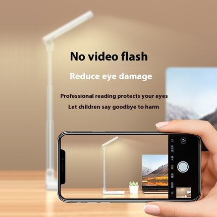 Wireless Charger Desk Lamp – Foldable LED Light & Phone Stand (USB Powered)