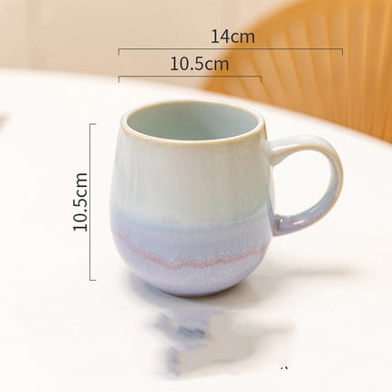Large Capacity Ceramic Mug | Gradient Coffee Mug
