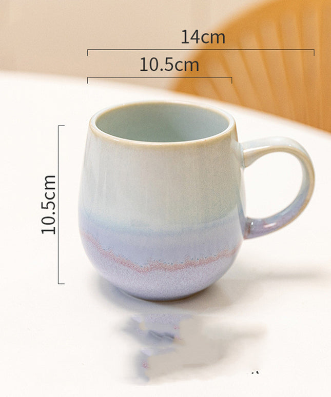 Large Capacity Ceramic Mug | Gradient Coffee Mug