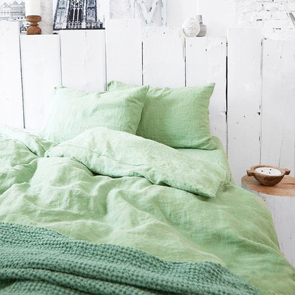 Japanese Linen Bedding Set | Minimalist Washed Duvet Cover
