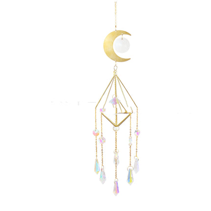 Crystal Garden Wind Chime Geometric Decorative Pendant