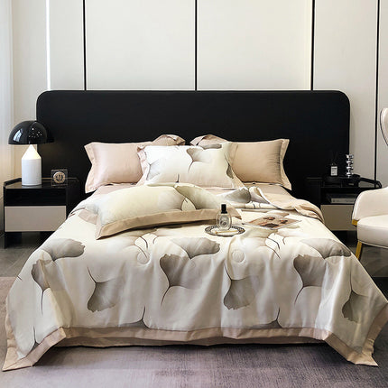 Tencel summer duvet four-piece washed silk – Trendy & Practical for Daily Living