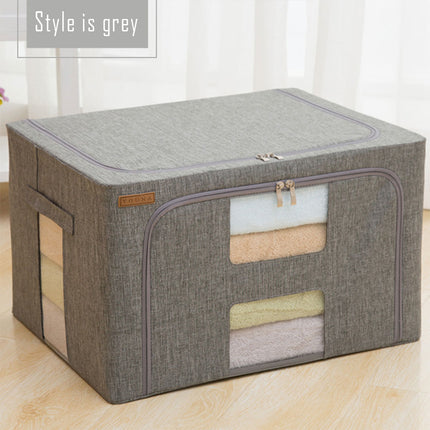 Fabric Storage Box with Zipper 20L Oxford Cloth Organiser