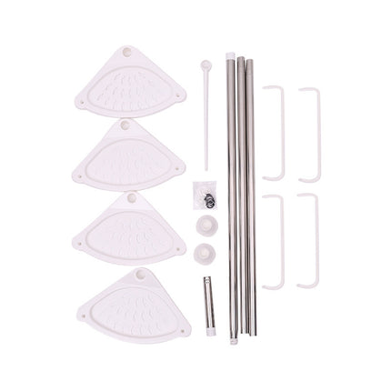 Bathroom Storage Rack Punch Free Telescoping