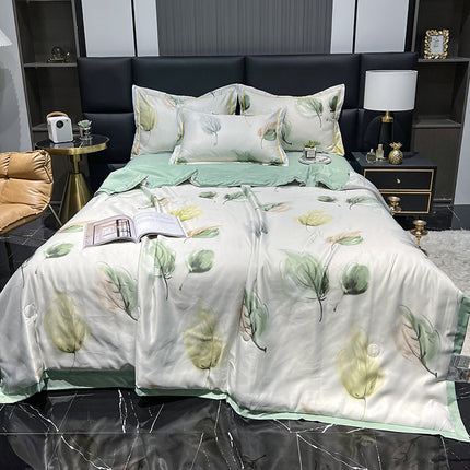Tencel summer duvet four-piece washed silk – Trendy & Practical for Daily Living