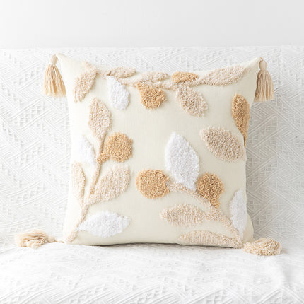 Bohemian Tufted Cushion Cover | Geometric Tassel Pillow