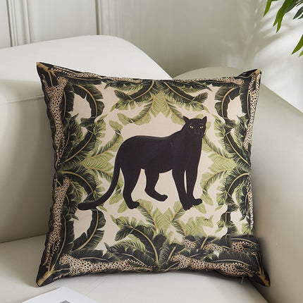 Luxury Velvet Animal Cushions | Leopard & Jaguar Accent Pillows