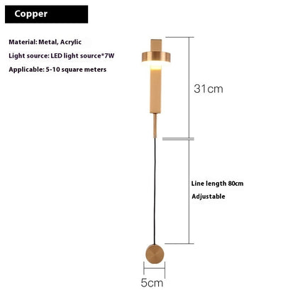 Bedroom Bedside Lamp Living Room Wall Light Bulb Aisle Corridor Wall Lamp
