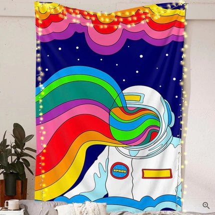 Psychedelic Astronaut Tapestry | Cosmic Wall Hanging