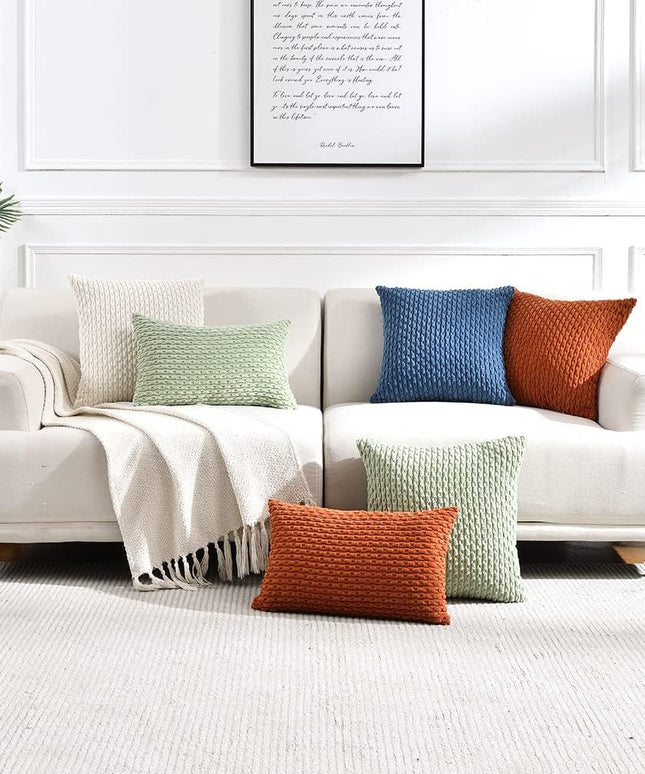 Corduroy Cushion Cover | Ribbed Throw Pillow
