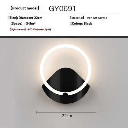 Creative Wall Lamp Simple Modern Bedroom Bedside Lamp