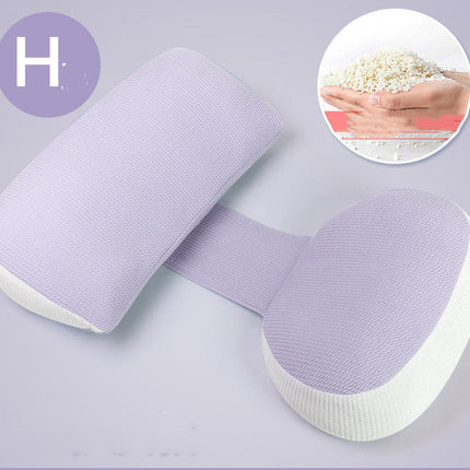 U-Shaped Side Sleeping Pillow – Ergonomic Waist Support in Purple