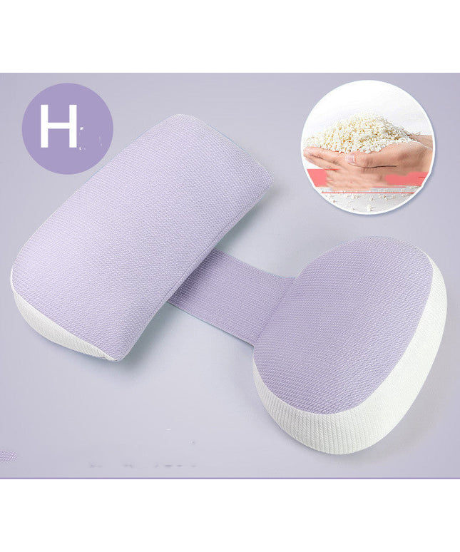 U-Shaped Side Sleeping Pillow – Ergonomic Waist Support in Purple