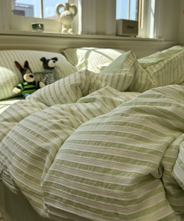 Striped Bedding Set | Soft Tencel Duvet Cover