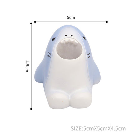 🐾 Small Animal Toothbrush Holder – Cartoon Resin Bathroom Organiser