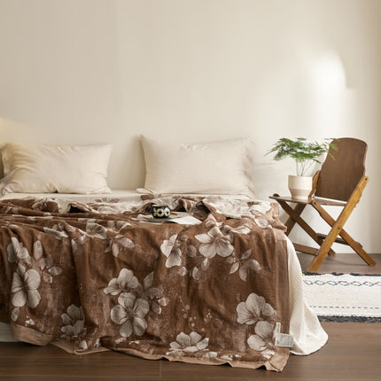 Cotton Summer Quilt | Reversible Jacquard Bedding Throw