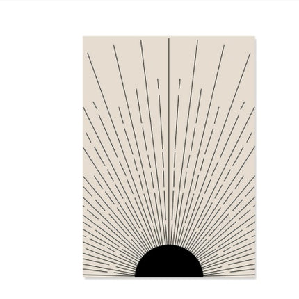 Monochrome Abstract Line Canvas Art | Minimalist Wall Décor