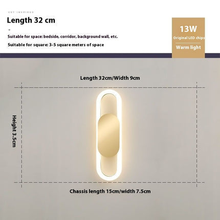 Creative Wall Lamp Simple Modern Bedroom Bedside Lamp