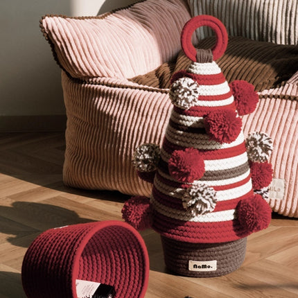 Pine Tree Woven Storage Basket Decorative Organiser