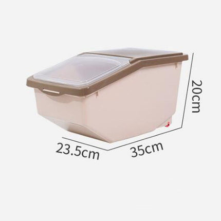 Plastic Food Storage Box 🍱 – Lift-Up Lid, Moisture-Proof, 2 Sizes