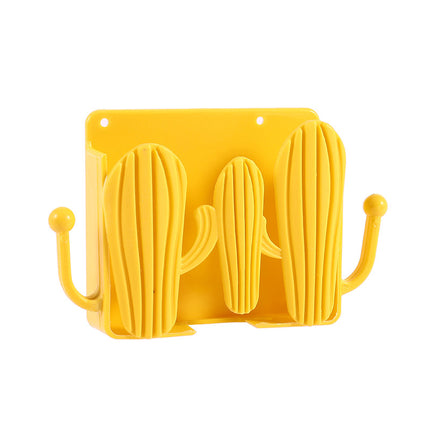 Cactus Wall Hook Shelf | Punch-Free Bathroom Storage Hook