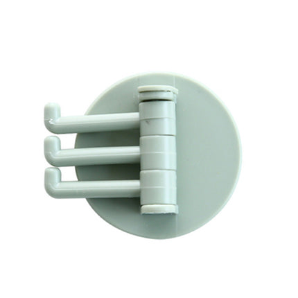 Creative Rotating Wall Hooks – Nail-Free Kitchen & Bathroom Storage