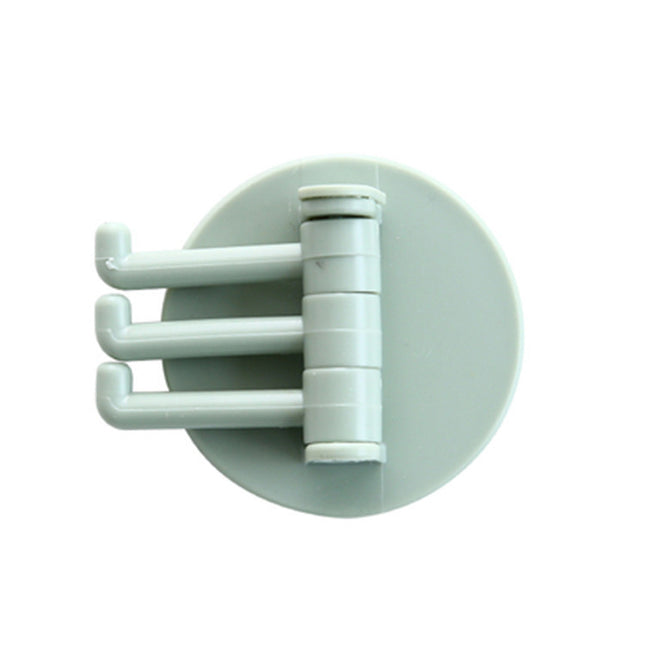 Creative Rotating Wall Hooks – Nail-Free Kitchen & Bathroom Storage