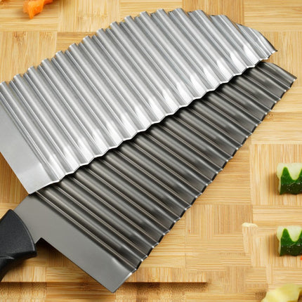 French Fries Stainless Steel Knife – Crinkle Cut Design | Ikeame