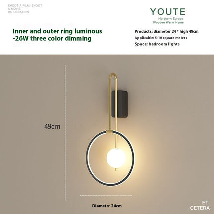 Bedroom Bedside Lamp Living Room Background Wall Lamp