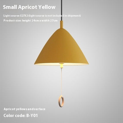 Nordic Triangular Pendant Light – Colourful Modern Droplight (27/33/40cm)