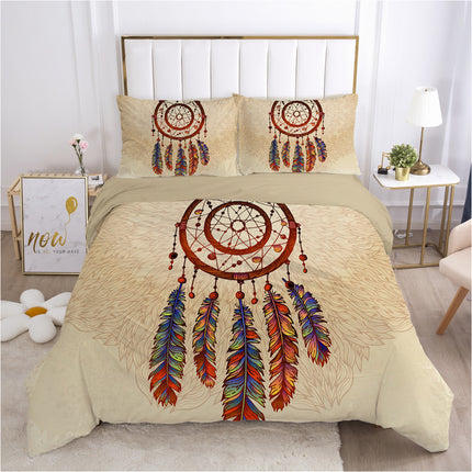 3D Printed Bedding Set | Dreamcatcher & Feather Duvet Cover