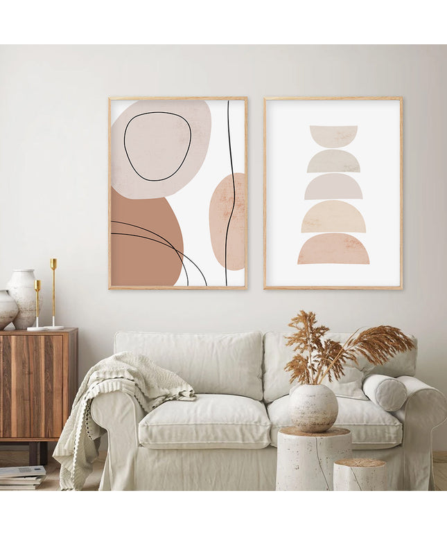 Abstract Canvas Wall Art | Geometric Boho Wall Décor