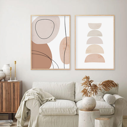 Abstract Canvas Wall Art | Geometric Boho Wall Décor
