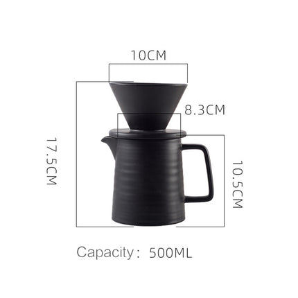 Handmade Ceramic Coffee Dripper Set | Nordic Pour Over Coffee Set