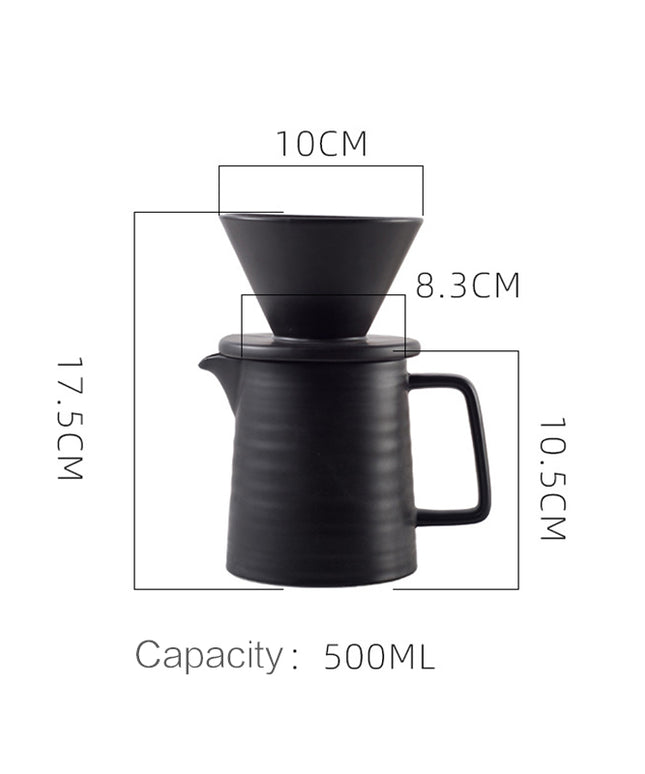 Handmade Ceramic Coffee Dripper Set | Nordic Pour Over Coffee Set