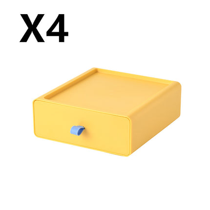 Stackable Storage Drawer Boxes Desk Makeup Organiser Set