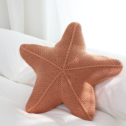Starfish Shaped Hand-Knitted Cushion
