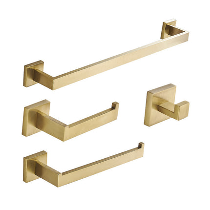 Brushed Gold Bathroom Towel Rack & Pendant Set ✨🛁