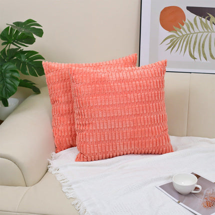 Corduroy decorative throw pillow covers soft boho striped pillow covers modern farmhouse christmas home decor for sofa living room couch bed – Trendy & Practical for Daily Living