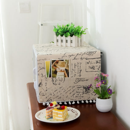 Linen Microwave Dust Cover | Ikeame